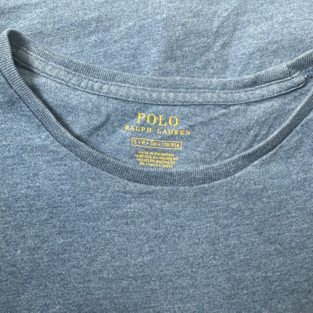 Polo Ralph Lauren Men’s Sz Small Powder Blue Short Sleeve Cotton T-Shirt - Picture 3 of 4